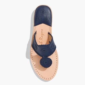 JACK ROGERS flat sandals size 7m color:midnight. Worn one time.